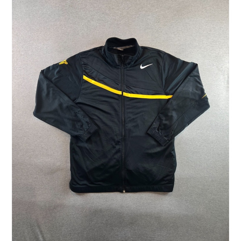 Vintage Nike Kobe Bryant Track Jacket Mens XL Black Mamba Logo‎ Full Zip Y2K